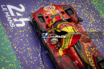 2024-06-16 - 50 FUOCO Antonio (ita), MOLINA Miguel (spa), NIELSEN Nicklas (dnk), Ferrari AF Corse, Ferrari 499P #50, Hypercar, FIA WEC, detail ambiance during the 2024 24 Hours of Le Mans, 4th round of the 2024 FIA World Endurance Championship, on the Circuit des 24 Heures du Mans, from June 15 to 16, 2024 in Le Mans, France - 24 HEURES DU MANS 2024 - RACE - ENDURANCE - MOTORS