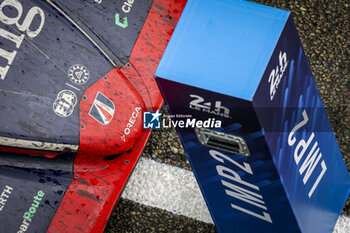 2024-06-16 - 22 JARVIS Oliver (gbr), GARG Bijoy (usa), SIEGEL Nolan (usa), United Autosports, Oreca 07 - Gibson #22, LMP2, Podium portrait during the 2024 24 Hours of Le Mans, 4th round of the 2024 FIA World Endurance Championship, on the Circuit des 24 Heures du Mans, from June 15 to 16, 2024 in Le Mans, France - 24 HEURES DU MANS 2024 - RACE - ENDURANCE - MOTORS