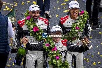 2024-06-16 - 31 FARFUS Augusto (bra), GELAEL Sean (ind), LEUNG Darren (gbr), Team WRT, BMW M4 GT3 #31, LM GT3, FIA WEC, action Podium portrait during the 2024 24 Hours of Le Mans, 4th round of the 2024 FIA World Endurance Championship, on the Circuit des 24 Heures du Mans, from June 15 to 16, 2024 in Le Mans, France - 24 HEURES DU MANS 2024 - RACE - ENDURANCE - MOTORS