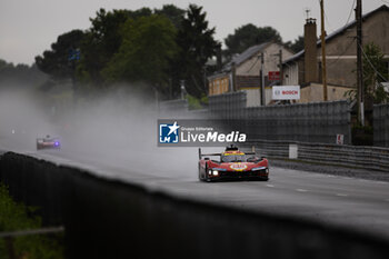 2024-06-16 - 50 FUOCO Antonio (ita), MOLINA Miguel (spa), NIELSEN Nicklas (dnk), Ferrari AF Corse, Ferrari 499P #50, Hypercar, FIA WEC, action during the 2024 24 Hours of Le Mans, 4th round of the 2024 FIA World Endurance Championship, on the Circuit des 24 Heures du Mans, from June 15 to 16, 2024 in Le Mans, France - 24 HEURES DU MANS 2024 - RACE - ENDURANCE - MOTORS