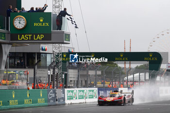 2024-06-16 - 50 FUOCO Antonio (ita), MOLINA Miguel (spa), NIELSEN Nicklas (dnk), Ferrari AF Corse, Ferrari 499P #50, Hypercar, FIA WEC, action during the 2024 24 Hours of Le Mans, 4th round of the 2024 FIA World Endurance Championship, on the Circuit des 24 Heures du Mans, from June 15 to 16, 2024 in Le Mans, France - 24 HEURES DU MANS 2024 - RACE - ENDURANCE - MOTORS