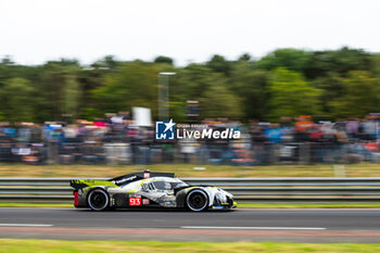 2024-06-16 - 93 VERGNE Jean-Eric (fra), JENSEN Mikkel (dnk), MULLER Nico (swi), Peugeot TotalEnergies, Peugeot 9x8 #93, Hypercar, FIA WEC, action during the 2024 24 Hours of Le Mans, 4th round of the 2024 FIA World Endurance Championship, on the Circuit des 24 Heures du Mans, from June 15 to 16, 2024 in Le Mans, France - 24 HEURES DU MANS 2024 - RACE - ENDURANCE - MOTORS