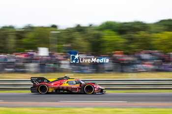 2024-06-16 - 51 PIER GUIDI Alessandro (ita), CALADO James (gbr), GIOVINAZZI Antonio (ita), Ferrari AF Corse, Ferrari 499P #51, Hypercar, FIA WEC, action during the 2024 24 Hours of Le Mans, 4th round of the 2024 FIA World Endurance Championship, on the Circuit des 24 Heures du Mans, from June 15 to 16, 2024 in Le Mans, France - 24 HEURES DU MANS 2024 - RACE - ENDURANCE - MOTORS