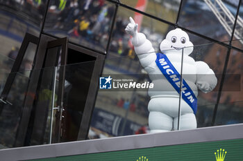 2024-06-16 - Michelin during the podium of the 2024 24 Hours of Le Mans, 4th round of the 2024 FIA World Endurance Championship, on the Circuit des 24 Heures du Mans, from June 15 to 16, 2024 in Le Mans, France - 24 HEURES DU MANS 2024 - PODIUM - ENDURANCE - MOTORS