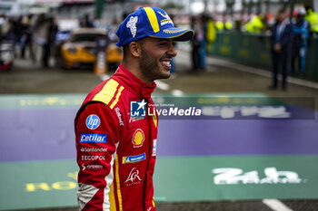 2024-06-16 - FUOCO Antonio (ita), Ferrari AF Corse, Ferrari 499P #50, Hypercar, FIA WEC, portrait on parc ferme during the podium of the 2024 24 Hours of Le Mans, 4th round of the 2024 FIA World Endurance Championship, on the Circuit des 24 Heures du Mans, from June 15 to 16, 2024 in Le Mans, France - 24 HEURES DU MANS 2024 - PODIUM - ENDURANCE - MOTORS