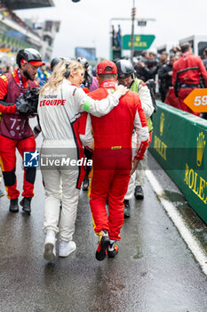 2024-06-16 - FUOCO Antonio (ita), Ferrari AF Corse, Ferrari 499P #50, Hypercar, FIA WEC, portrait during the podium of the 2024 24 Hours of Le Mans, 4th round of the 2024 FIA World Endurance Championship, on the Circuit des 24 Heures du Mans, from June 15 to 16, 2024 in Le Mans, France - 24 HEURES DU MANS 2024 - PODIUM - ENDURANCE - MOTORS