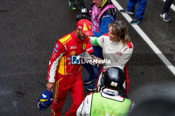 2024-06-16 - FUOCO Antonio (ita), Ferrari AF Corse, Ferrari 499P #50, Hypercar, FIA WEC, portrait during the podium of the 2024 24 Hours of Le Mans, 4th round of the 2024 FIA World Endurance Championship, on the Circuit des 24 Heures du Mans, from June 15 to 16, 2024 in Le Mans, France - 24 HEURES DU MANS 2024 - PODIUM - ENDURANCE - MOTORS