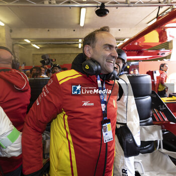 2024-06-16 - FERRARI Amato (ita), team principal team AF Corse, portrait during the podium of the 2024 24 Hours of Le Mans, 4th round of the 2024 FIA World Endurance Championship, on the Circuit des 24 Heures du Mans, from June 15 to 16, 2024 in Le Mans, France - 24 HEURES DU MANS 2024 - PODIUM - ENDURANCE - MOTORS