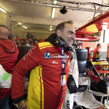 2024-06-16 - FERRARI Amato (ita), team principal team AF Corse, portrait during the podium of the 2024 24 Hours of Le Mans, 4th round of the 2024 FIA World Endurance Championship, on the Circuit des 24 Heures du Mans, from June 15 to 16, 2024 in Le Mans, France - 24 HEURES DU MANS 2024 - PODIUM - ENDURANCE - MOTORS