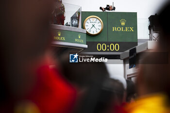 2024-06-16 - Rolex during the podium of the 2024 24 Hours of Le Mans, 4th round of the 2024 FIA World Endurance Championship, on the Circuit des 24 Heures du Mans, from June 15 to 16, 2024 in Le Mans, France - 24 HEURES DU MANS 2024 - PODIUM - ENDURANCE - MOTORS