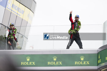 2024-06-16 - LOPEZ José María (arg), Toyota Gazoo Racing, Toyota GR010 - Hybrid #07, Hypercar, FIA WEC, portrait during the podium of the 2024 24 Hours of Le Mans, 4th round of the 2024 FIA World Endurance Championship, on the Circuit des 24 Heures du Mans, from June 15 to 16, 2024 in Le Mans, France - 24 HEURES DU MANS 2024 - PODIUM - ENDURANCE - MOTORS