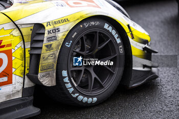 2024-06-16 - Parc Fermé, 92 MALYKHIN Aliaksandr (kna), STURM Joel (ger), BACHLER Klaus (aut), Manthey Purerxcing, Porsche 911 GT3 R #91, LM GT3, FIA WEC, action during the podium of the 2024 24 Hours of Le Mans, 4th round of the 2024 FIA World Endurance Championship, on the Circuit des 24 Heures du Mans, from June 15 to 16, 2024 in Le Mans, France - 24 HEURES DU MANS 2024 - PODIUM - ENDURANCE - MOTORS