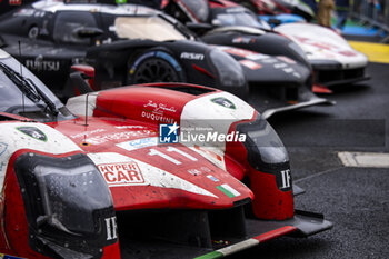 2024-06-16 - during the podium of the 2024 24 Hours of Le Mans, 4th round of the 2024 FIA World Endurance Championship, on the Circuit des 24 Heures du Mans, from June 15 to 16, 2024 in Le Mans, France - 24 HEURES DU MANS 2024 - PODIUM - ENDURANCE - MOTORS