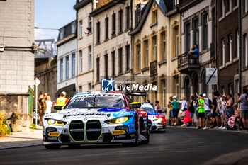 2024-06-26 - 46 MARCIELLO Raffaele (che), MARTIN Maxime (bel), ROSSI Valentino (ita), BMW M4 GT3, ambiance, parade during the 2024 CrowdStrike 24 Hours of Spa, 2nd race of the 2024 GT World Challenge Europe Endurance Cup, from June 26 to 30, 2024 on Circuit de Spa-Francorchamps, in Stavelot, Belgium - AUTO - 2024 HOURS OF SPA - ENDURANCE - MOTORS