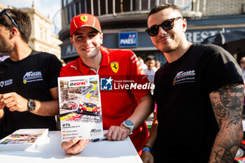 2024-06-26 - NEUBAUER Thomas (fra), ABRIL Vincent (mco), VIDALES David (esp), Ferrari 296 GT3, portrait, parade during the 2024 CrowdStrike 24 Hours of Spa, 2nd race of the 2024 GT World Challenge Europe Endurance Cup, from June 26 to 30, 2024 on Circuit de Spa-Francorchamps, in Stavelot, Belgium - AUTO - 2024 HOURS OF SPA - ENDURANCE - MOTORS