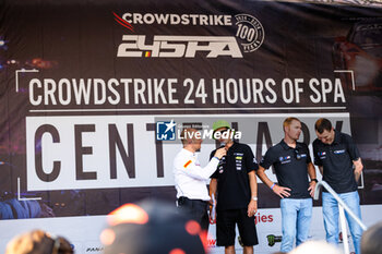 2024-06-26 - MARCIELLO Raffaele (che), MARTIN Maxime (bel), ROSSI Valentino (ita), BMW M4 GT3, portrait, parade during the 2024 CrowdStrike 24 Hours of Spa, 2nd race of the 2024 GT World Challenge Europe Endurance Cup, from June 26 to 30, 2024 on Circuit de Spa-Francorchamps, in Stavelot, Belgium - AUTO - 2024 HOURS OF SPA - ENDURANCE - MOTORS