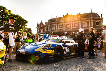 2024-06-26 - 23 EVANS Jaxon (nzl), ERIKSSON Joel (swe), PREINNING Thomas (aut), Porsche 911 GT3 R, ambiance, parade during the 2024 CrowdStrike 24 Hours of Spa, 2nd race of the 2024 GT World Challenge Europe Endurance Cup, from June 26 to 30, 2024 on Circuit de Spa-Francorchamps, in Stavelot, Belgium - AUTO - 2024 HOURS OF SPA - ENDURANCE - MOTORS