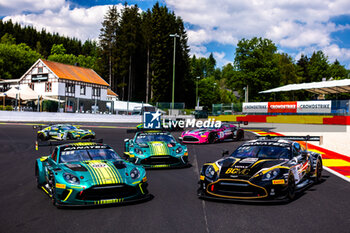 2024-06-26 - 07 DRUDI Mattia (smr), THIM Nicki (dnk), SORENSEN Marco (dnk), Aston Martin Vantage AMR GT3 EVO, 34 PITTARD David (gbr), CHAVES Henrique (por), GUNN Ross (gbr), Aston Martin Vantage AMR GT3 EVO, 21 CLARK Charles (gbr), DEJONGHE Sam (bel), LISMONT Matisse (bel), MAASSEN Xavier (nld), Aston Martin Vantage AMR GT3 EVO, ambiance during the 2024 CrowdStrike 24 Hours of Spa, 2nd race of the 2024 GT World Challenge Europe Endurance Cup, from June 26 to 30, 2024 on Circuit de Spa-Francorchamps, in Stavelot, Belgium - AUTO - 2024 HOURS OF SPA - ENDURANCE - MOTORS