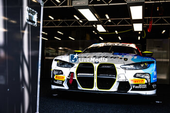 2024-06-26 - 46 MARCIELLO Raffaele (che), MARTIN Maxime (bel), ROSSI Valentino (ita), BMW M4 GT3, paddock during the 2024 CrowdStrike 24 Hours of Spa, 2nd race of the 2024 GT World Challenge Europe Endurance Cup, from June 26 to 30, 2024 on Circuit de Spa-Francorchamps, in Stavelot, Belgium - AUTO - 2024 HOURS OF SPA - ENDURANCE - MOTORS