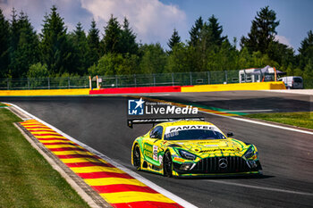 2024-06-27 - 48 AUER Lucas (aut), ENGEL Marco (deu), MORAD Daniel (can), Mercedes AMG GT3 EVO, action during the 2024 CrowdStrike 24 Hours of Spa, 2nd race of the 2024 GT World Challenge Europe Endurance Cup, from June 26 to 30, 2024 on Circuit de Spa-Francorchamps, in Stavelot, Belgium - AUTO - 2024 HOURS OF SPA - ENDURANCE - MOTORS