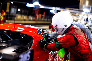 2024-06-27 - 52 MACHIELS Louis (bel), MACHIELS Jef (bel), BERTOLINI Andrea (ita), MOSCA Tommaso (ita), Ferrari 296 GT3, TotalEnergies, ambiance, pitlane, during the 2024 CrowdStrike 24 Hours of Spa, 2nd race of the 2024 GT World Challenge Europe Endurance Cup, from June 26 to 30, 2024 on Circuit de Spa-Francorchamps, in Stavelot, Belgium - AUTO - 2024 HOURS OF SPA - ENDURANCE - MOTORS