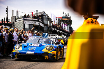 2024-06-29 - 23 EVANS Jaxon (nzl), ERIKSSON Joel (swe), PREINNING Thomas (aut), Porsche 911 GT3 R, ambiance during the 2024 CrowdStrike 24 Hours of Spa, 2nd race of the 2024 GT World Challenge Europe Endurance Cup, from June 26 to 30, 2024 on Circuit de Spa-Francorchamps, in Stavelot, Belgium - AUTO - 2024 HOURS OF SPA - ENDURANCE - MOTORS