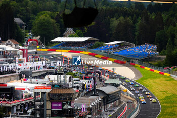 2024-06-29 - TotalEnergies, start of the race, depart, during the 2024 CrowdStrike 24 Hours of Spa, 2nd race of the 2024 GT World Challenge Europe Endurance Cup, from June 26 to 30, 2024 on Circuit de Spa-Francorchamps, in Stavelot, Belgium - AUTO - 2024 HOURS OF SPA - ENDURANCE - MOTORS