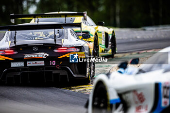 2024-06-29 - 10 PANIS Aurelien (fra), GAZEAU Cesar (fra), MEYUHAS Roee (usa), BAUD Sebastien (fra), Mercedes AMG GT3 EVO, action10 PANIS Aurelien (fra), GAZEAU Cesar (fra), MEYUHAS Roee (usa), BAUD Sebastien (fra), Mercedes AMG GT3 EVO, action during the 2024 CrowdStrike 24 Hours of Spa, 2nd race of the 2024 GT World Challenge Europe Endurance Cup, from June 26 to 30, 2024 on Circuit de Spa-Francorchamps, in Stavelot, Belgium - AUTO - 2024 HOURS OF SPA - ENDURANCE - MOTORS