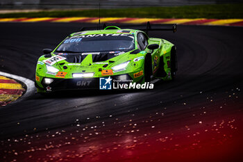 2024-06-29 - 19 LLARENA Mateo (ita), COOK Hugo (gbr), QUARAJOULI Haytham (kwt), MOULIN Baptiste (bel), Lamborghini Huracan GT3 EVO 2, action during the 2024 CrowdStrike 24 Hours of Spa, 2nd race of the 2024 GT World Challenge Europe Endurance Cup, from June 26 to 30, 2024 on Circuit de Spa-Francorchamps, in Stavelot, Belgium - AUTO - 2024 HOURS OF SPA - ENDURANCE - MOTORS