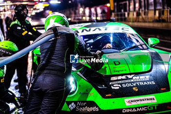 2024-06-30 - 55 NOUET Theo (fra), RAPPANGE Jop (nld), NAKKEN Marius (nor), BLOM Axel (fin), Porsche 911 GT3 R, TotalEnergies, pitstop, arrêt aux stands during the 2024 CrowdStrike 24 Hours of Spa, 2nd race of the 2024 GT World Challenge Europe Endurance Cup, from June 26 to 30, 2024 on Circuit de Spa-Francorchamps, in Stavelot, Belgium - AUTO - 2024 HOURS OF SPA - ENDURANCE - MOTORS