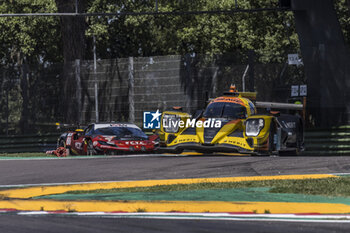 2024-07-05 - 19 WELLS Anthony (gbr), BELL Matthew (gbr), PIQUET Nelson (bra), Team Virage, Oreca 07 - Gibson, action during the 4 Hours of Imola 2024, 3rd round of the 2024 European Le Mans Series on the Autodromo Internazionale Enzo e Dino Ferrari from July 5 to 7, 2024 in Imola, Italy - AUTO - ELMS - 4 HOURS OF IMOLA 2024 - ENDURANCE - MOTORS