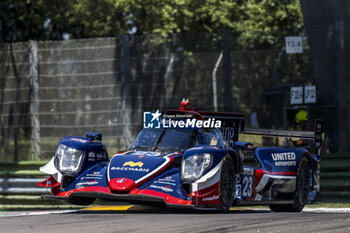 2024-07-05 - 23 GARG Bijou (usa), SCHERER Fabio (swi), DI RESTA Paul (gbr), United Autosports, Oreca 07 - Gibson, action during the 4 Hours of Imola 2024, 3rd round of the 2024 European Le Mans Series on the Autodromo Internazionale Enzo e Dino Ferrari from July 5 to 7, 2024 in Imola, Italy - AUTO - ELMS - 4 HOURS OF IMOLA 2024 - ENDURANCE - MOTORS