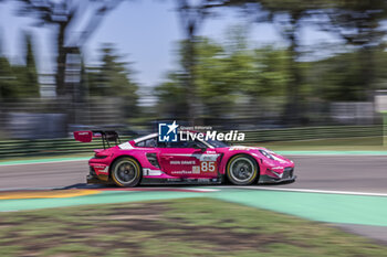 2024-07-05 - 85 BOVY Sarah (bel), FREY Rahel (swi), GATTING Michelle (dnk), Iron Dames, Lamborghini Huracan LMGT3 Evo2, action during the 4 Hours of Imola 2024, 3rd round of the 2024 European Le Mans Series on the Autodromo Internazionale Enzo e Dino Ferrari from July 5 to 7, 2024 in Imola, Italy - AUTO - ELMS - 4 HOURS OF IMOLA 2024 - ENDURANCE - MOTORS