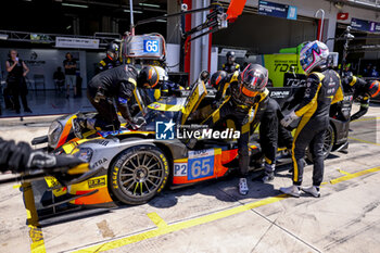 2024-07-06 - 65 MALDONADO Manuel (gbr), MILESI Charles (fra), LECLERC Arthur (mco), Panis Racing, Oreca 07 - Gibson, action during the 4 Hours of Imola 2024, 3rd round of the 2024 European Le Mans Series on the Autodromo Internazionale Enzo e Dino Ferrari from July 5 to 7, 2024 in Imola, Italy - AUTO - ELMS - 4 HOURS OF IMOLA 2024 - ENDURANCE - MOTORS