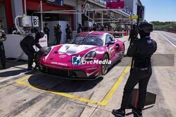 2024-07-06 - 85 BOVY Sarah (bel), FREY Rahel (swi), GATTING Michelle (dnk), Iron Dames, Lamborghini Huracan LMGT3 Evo2, action during the 4 Hours of Imola 2024, 3rd round of the 2024 European Le Mans Series on the Autodromo Internazionale Enzo e Dino Ferrari from July 5 to 7, 2024 in Imola, Italy - AUTO - ELMS - 4 HOURS OF IMOLA 2024 - ENDURANCE - MOTORS