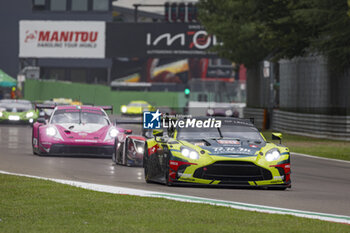 2024-07-07 - 59 DEBOER Derek (usa), STEVENSON Casper (gbr), HASSE-CLOT Valentin, Racing Spirit of Leman, Aston Martin Vantage AMR LMGT3, action during the 4 Hours of Imola 2024, 3rd round of the 2024 European Le Mans Series on the Autodromo Internazionale Enzo e Dino Ferrari from July 5 to 7, 2024 in Imola, Italy - AUTO - ELMS - 4 HOURS OF IMOLA 2024 - ENDURANCE - MOTORS