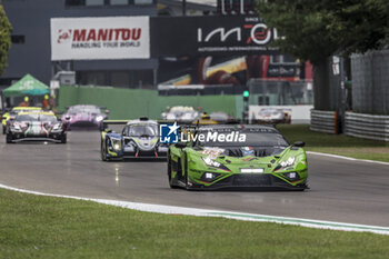 2024-07-07 - 63 HAMAGUCHI Hiroshi (jpn), JEFFERIES Axcil (zwe), CALDARELLI Andrea (mco), Iron Lynx, Lamborghini Huracan LMGT3 Evo2, actionduring the 4 Hours of Imola 2024, 3rd round of the 2024 European Le Mans Series on the Autodromo Internazionale Enzo e Dino Ferrari from July 5 to 7, 2024 in Imola, Italy - AUTO - ELMS - 4 HOURS OF IMOLA 2024 - ENDURANCE - MOTORS