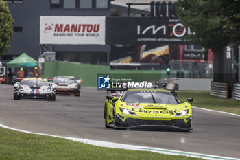 2024-07-07 - 57 KIMURA Takeshi (jpn), MASSON Esteban (fra), SERRA Daniel (bra), Kessel Racing, Ferrari 296 LMGT3, actionduring the 4 Hours of Imola 2024, 3rd round of the 2024 European Le Mans Series on the Autodromo Internazionale Enzo e Dino Ferrari from July 5 to 7, 2024 in Imola, Italy - AUTO - ELMS - 4 HOURS OF IMOLA 2024 - ENDURANCE - MOTORS