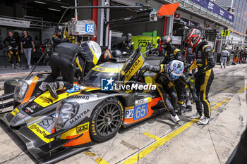 2024-07-07 - 65 MALDONADO Manuel (gbr), MILESI Charles (fra), LECLERC Arthur (mco), Panis Racing, Oreca 07 - Gibson, action during the 4 Hours of Imola 2024, 3rd round of the 2024 European Le Mans Series on the Autodromo Internazionale Enzo e Dino Ferrari from July 5 to 7, 2024 in Imola, Italy - AUTO - ELMS - 4 HOURS OF IMOLA 2024 - ENDURANCE - MOTORS