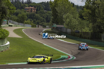 2024-07-07 - 57 KIMURA Takeshi (jpn), MASSON Esteban (fra), SERRA Daniel (bra), Kessel Racing, Ferrari 296 LMGT3, action during the 4 Hours of Imola 2024, 3rd round of the 2024 European Le Mans Series on the Autodromo Internazionale Enzo e Dino Ferrari from July 5 to 7, 2024 in Imola, Italy - AUTO - ELMS - 4 HOURS OF IMOLA 2024 - ENDURANCE - MOTORS