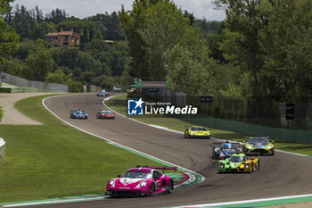 2024-07-07 - 85 BOVY Sarah (bel), FREY Rahel (swi), GATTING Michelle (dnk), Iron Dames, Lamborghini Huracan LMGT3 Evo2, action during the 4 Hours of Imola 2024, 3rd round of the 2024 European Le Mans Series on the Autodromo Internazionale Enzo e Dino Ferrari from July 5 to 7, 2024 in Imola, Italy - AUTO - ELMS - 4 HOURS OF IMOLA 2024 - ENDURANCE - MOTORS