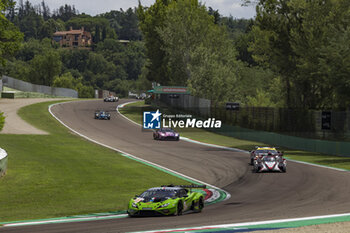 2024-07-07 - 63 HAMAGUCHI Hiroshi (jpn), JEFFERIES Axcil (zwe), CALDARELLI Andrea (mco), Iron Lynx, Lamborghini Huracan LMGT3 Evo2, action during the 4 Hours of Imola 2024, 3rd round of the 2024 European Le Mans Series on the Autodromo Internazionale Enzo e Dino Ferrari from July 5 to 7, 2024 in Imola, Italy - AUTO - ELMS - 4 HOURS OF IMOLA 2024 - ENDURANCE - MOTORS