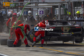 2024-07-07 - 50 LAURSEN Johnny (dnk), LAURSEN Conrad (dnk), NIELSEN Nicklas (dnk), Formula Racing, Ferrari 296 LMGT3, action during the 4 Hours of Imola 2024, 3rd round of the 2024 European Le Mans Series on the Autodromo Internazionale Enzo e Dino Ferrari from July 5 to 7, 2024 in Imola, Italy - AUTO - ELMS - 4 HOURS OF IMOLA 2024 - ENDURANCE - MOTORS