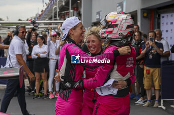 2024-07-07 - 85 BOVY Sarah (bel), FREY Rahel (swi), GATTING Michelle (dnk), Iron Dames, Lamborghini Huracan LMGT3 Evo2, portrait during the 4 Hours of Imola 2024, 3rd round of the 2024 European Le Mans Series on the Autodromo Internazionale Enzo e Dino Ferrari from July 5 to 7, 2024 in Imola, Italy - AUTO - ELMS - 4 HOURS OF IMOLA 2024 - ENDURANCE - MOTORS