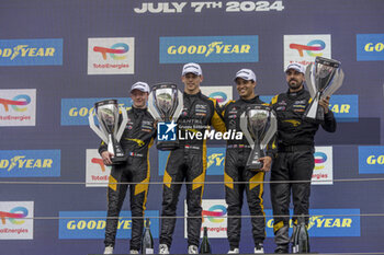 2024-07-07 - 65 MALDONADO Manuel (gbr), MILESI Charles (fra), LECLERC Arthur (mco), Panis Racing, Oreca 07 - Gibson, portrait during the 4 Hours of Imola 2024, 3rd round of the 2024 European Le Mans Series on the Autodromo Internazionale Enzo e Dino Ferrari from July 5 to 7, 2024 in Imola, Italy - AUTO - ELMS - 4 HOURS OF IMOLA 2024 - ENDURANCE - MOTORS