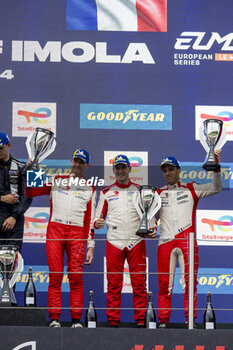 2024-07-07 - 35 LANCHERE Paul (fra), LAHAYE Jean-Baptiste (fra), LAHAYE Matthieu (fra), Ultimate, Ligier JS P320 - Nissan, portrait during the 4 Hours of Imola 2024, 3rd round of the 2024 European Le Mans Series on the Autodromo Internazionale Enzo e Dino Ferrari from July 5 to 7, 2024 in Imola, Italy - AUTO - ELMS - 4 HOURS OF IMOLA 2024 - ENDURANCE - MOTORS