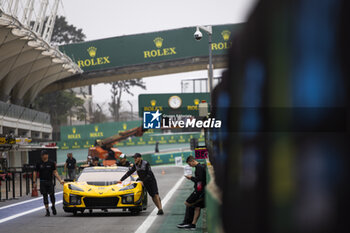 2024-07-11 - 81 EASTWOOD Charlie (irl), ANDRADE Rui (ang), VAN ROMPUY Tom (bel), TF Sport, Corvette Z06 GT3.R #81, LM GT3, action during the 2024 Rolex 6 Hours of Sao Paulo, 5th round of the 2024 FIA World Endurance Championship, from July 12 to 14, 2024 on the Autódromo José Carlos Pace in Interlagos, Brazil - FIA WEC - 6 HOURS OF SAO PAULO 2024 - ENDURANCE - MOTORS