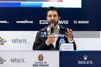 2024-07-11 - São Paulo Mayor Press Conference, NUNES Ricardo, mayor of Sao Paulo portrait during the 2024 Rolex 6 Hours of Sao Paulo, 5th round of the 2024 FIA World Endurance Championship, from July 12 to 14, 2024 on the Autódromo José Carlos Pace in Interlagos, Brazil - FIA WEC - 6 HOURS OF SAO PAULO 2024 - ENDURANCE - MOTORS