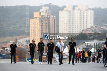 2024-07-11 - KVYAT Daniil (ita), Lamborghini Iron Lynx, Lamborghini SC63, portrait, BORTOLOTTI Mirko (ita), Lamborghini Iron Lynx, Lamborghini SC63, portrait, trackwalk during the 2024 Rolex 6 Hours of Sao Paulo, 5th round of the 2024 FIA World Endurance Championship, from July 12 to 14, 2024 on the Autódromo José Carlos Pace in Interlagos, Brazil - FIA WEC - 6 HOURS OF SAO PAULO 2024 - ENDURANCE - MOTORS