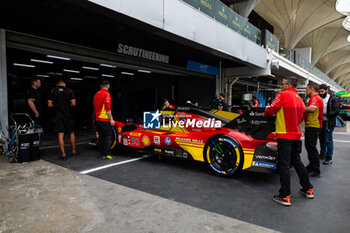 2024-07-11 - 50 FUOCO Antonio (ita), MOLINA Miguel (spa), NIELSEN Nicklas (dnk), Ferrari AF Corse, Ferrari 499P #50, Hypercar, scrutineering, verifications techniques, during the 2024 Rolex 6 Hours of Sao Paulo, 5th round of the 2024 FIA World Endurance Championship, from July 12 to 14, 2024 on the Autódromo José Carlos Pace in Interlagos, Brazil - FIA WEC - 6 HOURS OF SAO PAULO 2024 - ENDURANCE - MOTORS